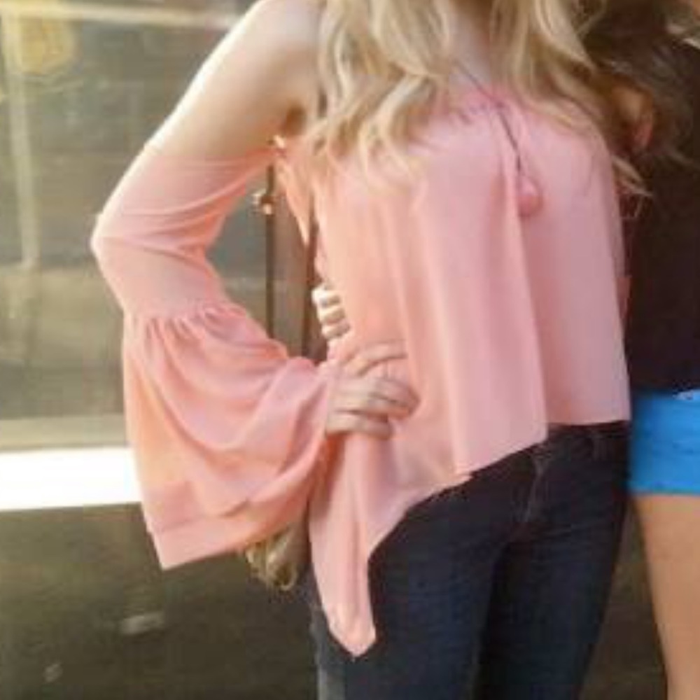 Off Shoulder Bell Sleeve Top